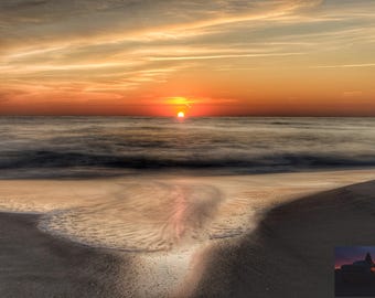 Jersey Shore Sunrise | Beach House Decor | New Jersey Photography | Scenic Sunrise