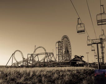 Jersey Shore Photography | Boardwalk Scene | Rustic Artwork | New Jersey Art