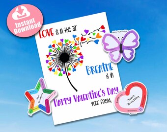 Valentine Calming Strips Printable: DIY Fidget Stickers (Digital Download)
