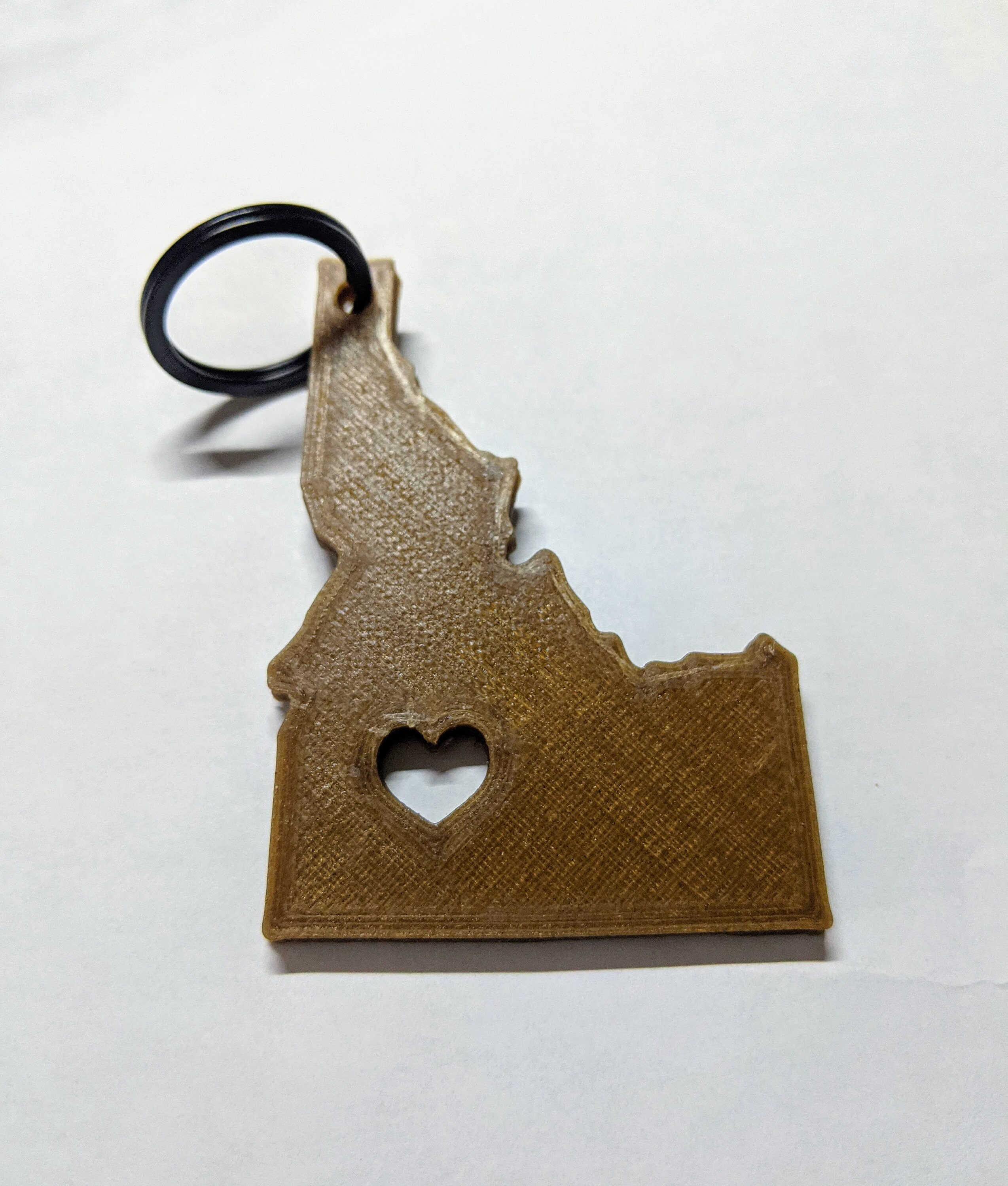 Idaho Keychain Hemp Made Custom State Keychain 3D Printed Etsy