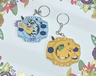 Agumon & Gabumon Crest Digivice Charm