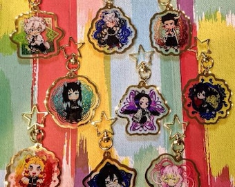 Charm Hashira con borde dorado