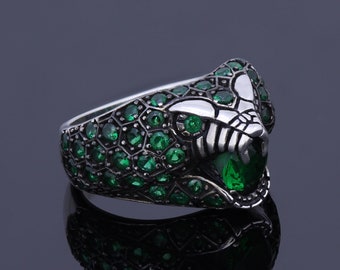 Dragon Claw Ring Retro Punk Exaggerated Snake Ring Ouroboros Ring