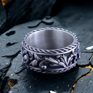 Victorian Leaf Ring, Baroque Scroll Engagement Ring, Minimalist Ring ...