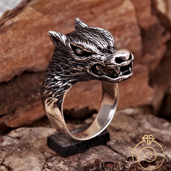 Vintage Stainless Steel Ring | Mens Stainless Steel Rings | Stainless Steel Wolf  Rings - Rings - Aliexpress