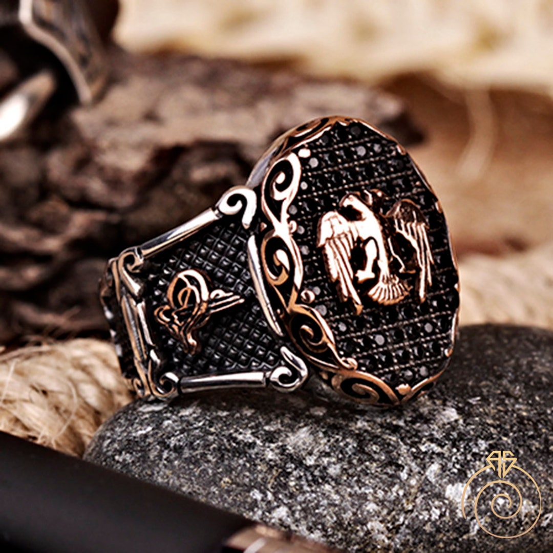 Double headed eagle ring best sale
