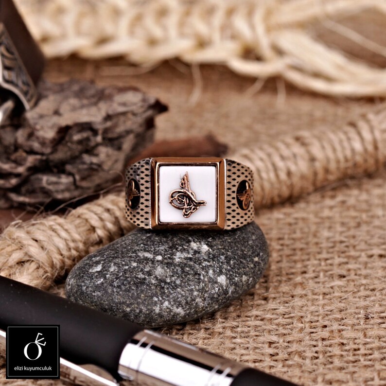 Men's Opal Sterling Silver Magic Statement Ring, White Gemstone Goth ...