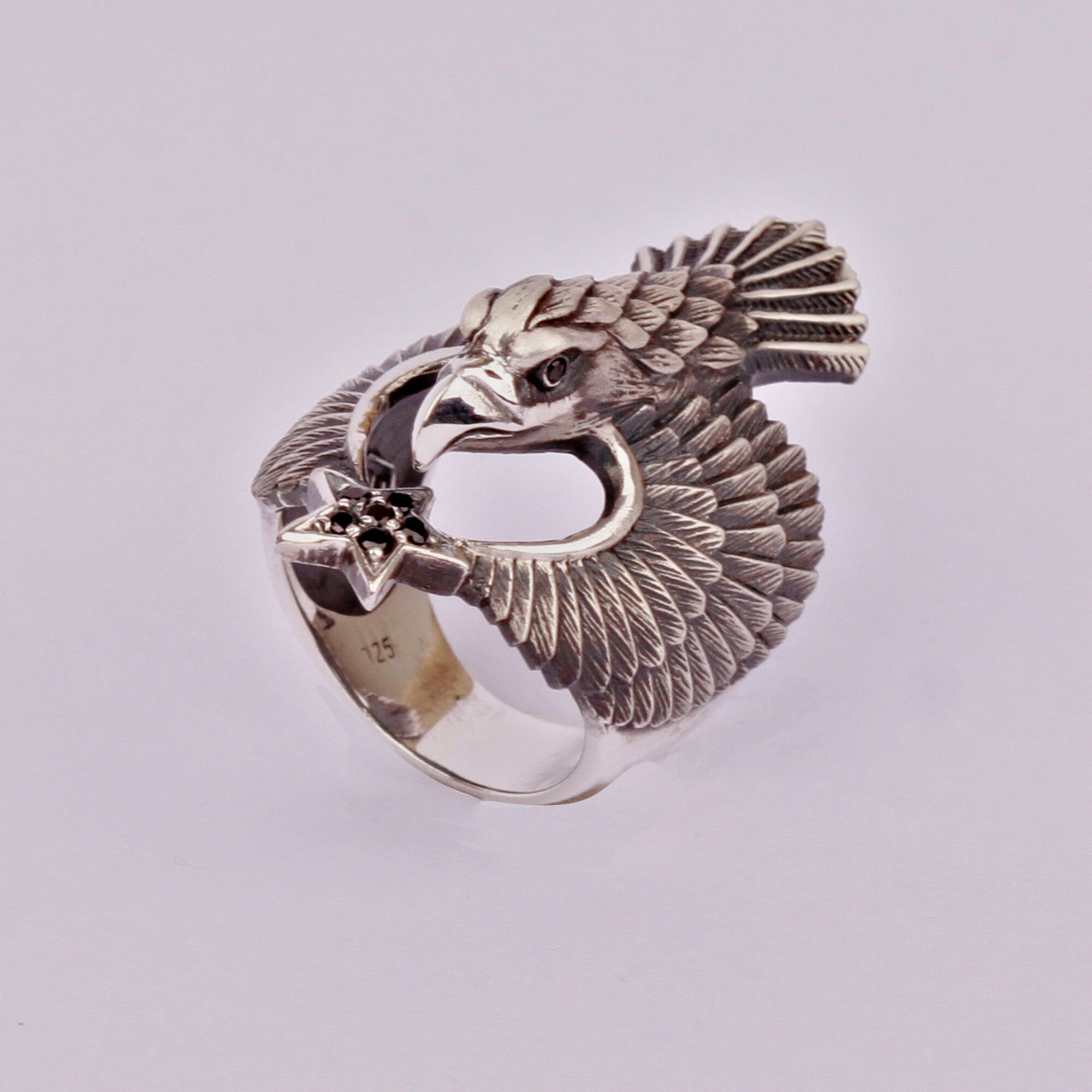 Exclusive Mens Eagle Wings Ring for Men Animal Jewelry - Etsy