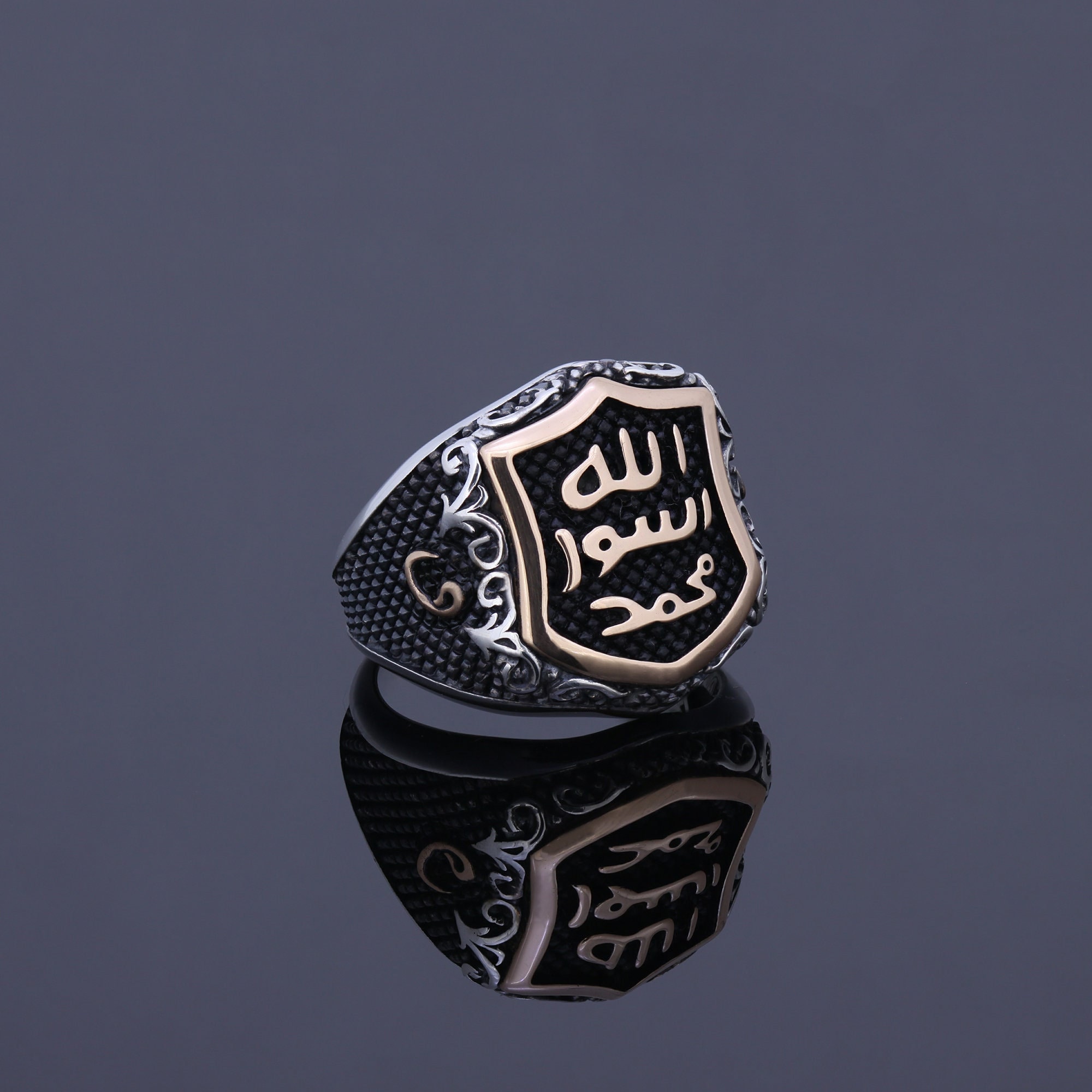 Arabic signet best sale ring