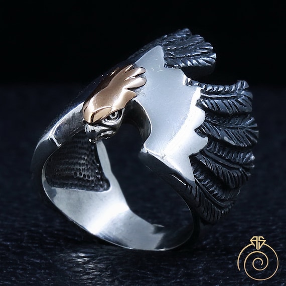 Fashion Eagle Ring Men 18k Yellow Gold Plated Jewelry Gift Sz 7-13 | eBay