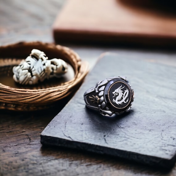 Dragon signet ring discount