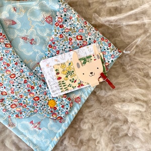 Reversible Liberty toddler bandana bib