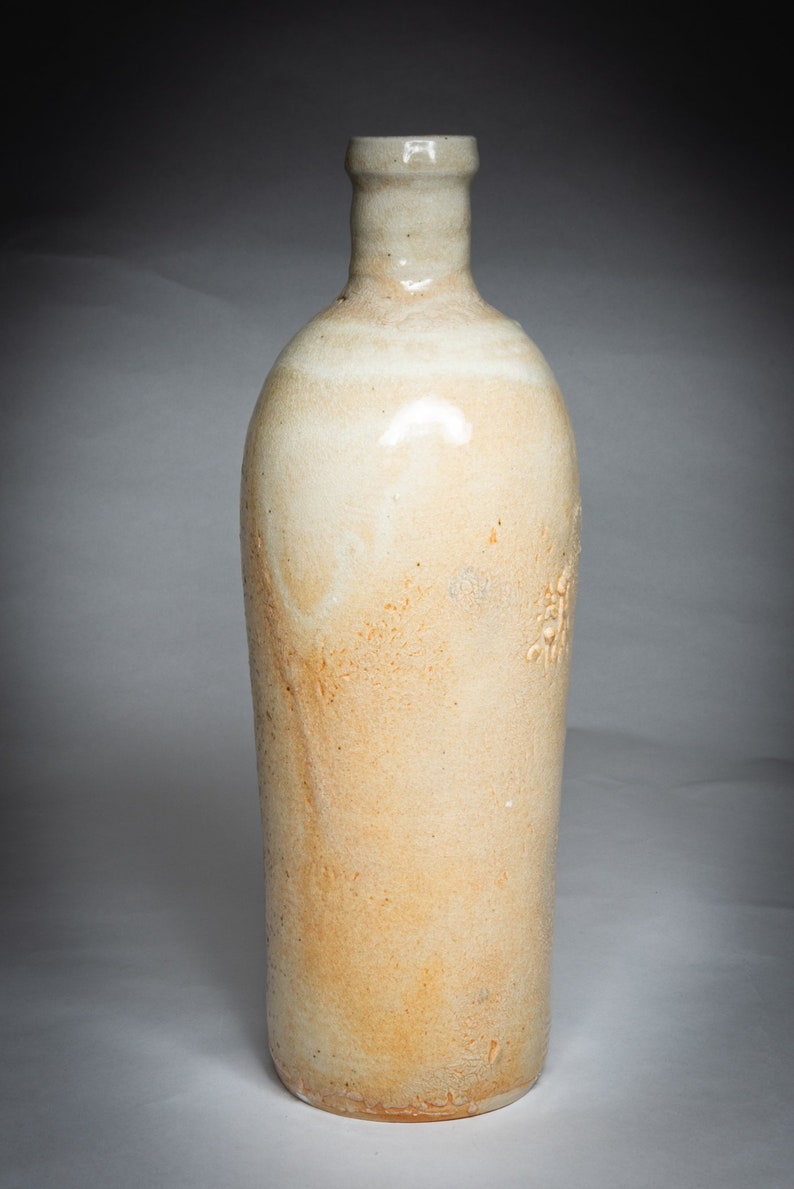 Woodfired porcelain ceramic bottle Etsy