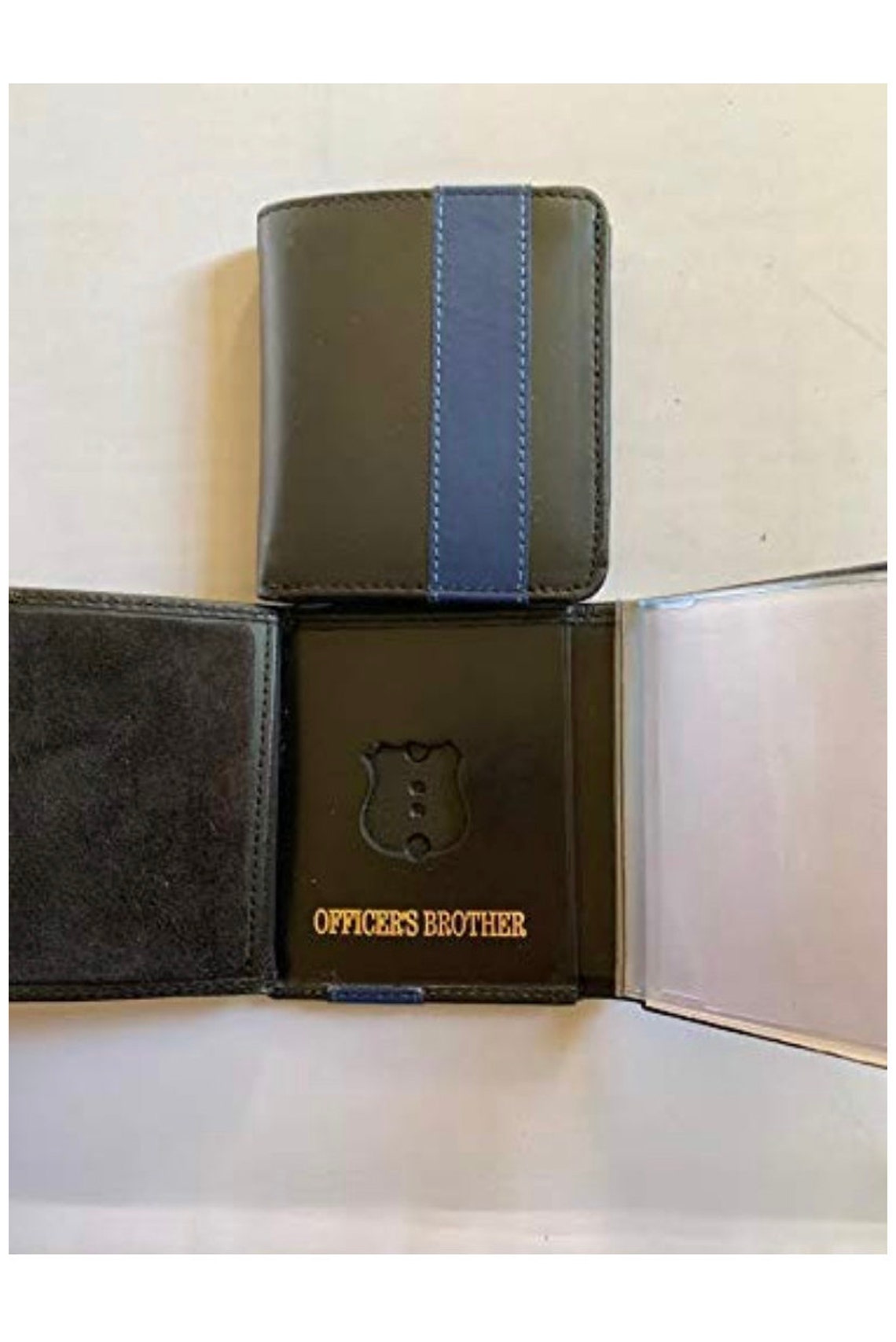Thin Blue Line Officer Brother Fits NYPD Mini Shield Wallet Etsy