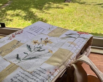 Funda floral para Biblia / Funda de tela para Biblia / Regalo de inspiración religiosa