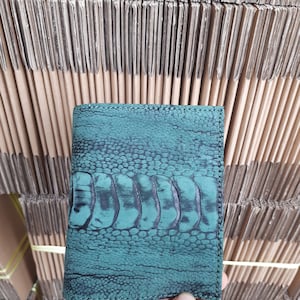 Cartera plegable hecha a mano de piel auténtica de doble cara verde para hombre, tarjeta de crédito, cartera larga, bolso de mano, mochila, Balo