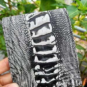 Handgemaakte BRUIN lederen huid heren bifold portemonnee creditcard (elke kleur)