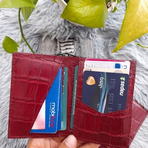 Handgefertigtes braunes Leder Kreditkartenetui DOUBLE SIDE (alle Farben)