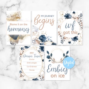 Parent unique - Cartes d'enregistrement Galaxy Floral IVF Milestone | Numérique | Cartes FIV | Cartes numériques FIV | Infertilité | Téléchargeable | La fertilité