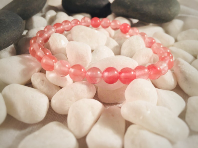 Watermelon tourmaline bracelet