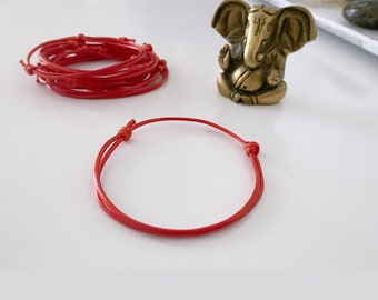 Buddhist red thread bracelet / lucky charm / red string bracelet