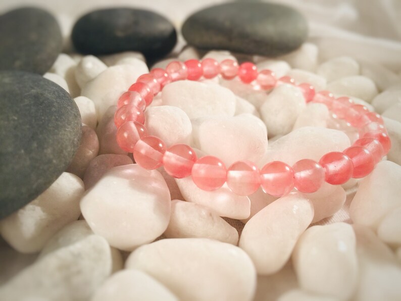 Watermelon tourmaline bracelet
