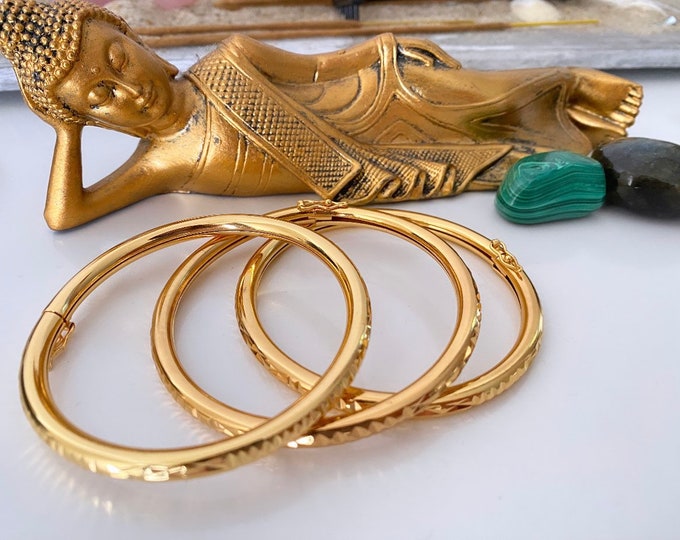 Women's bracelet gold rush / gold plate / Indian inspiration