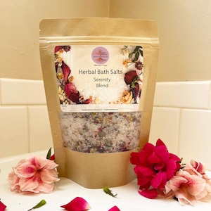 Serenity Herbal Bath Salts, Bath Tea, Ritual Bath