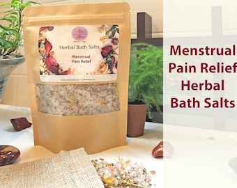 Sales de baño a base de hierbas / té de baño de hierbas para aliviar el dolor menstrual orgánico / té de baño