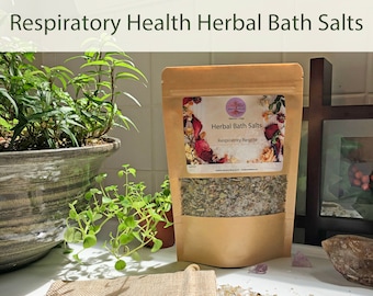 Sales de baño de hierbas de respiro respiratorio orgánico / té de baño