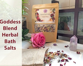 Organic Goddess Sales de baño a base de hierbas / Té de baño