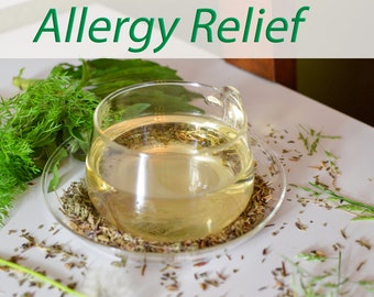 Té para aliviar la alergia, orgánico, sin cafeína, 8 oz y 16 oz
