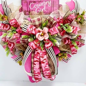 Country Girl rail, country Girl door hanger, farm truck rail, Farmhouse decor, home decor, AC Inspired Wreaths image 6