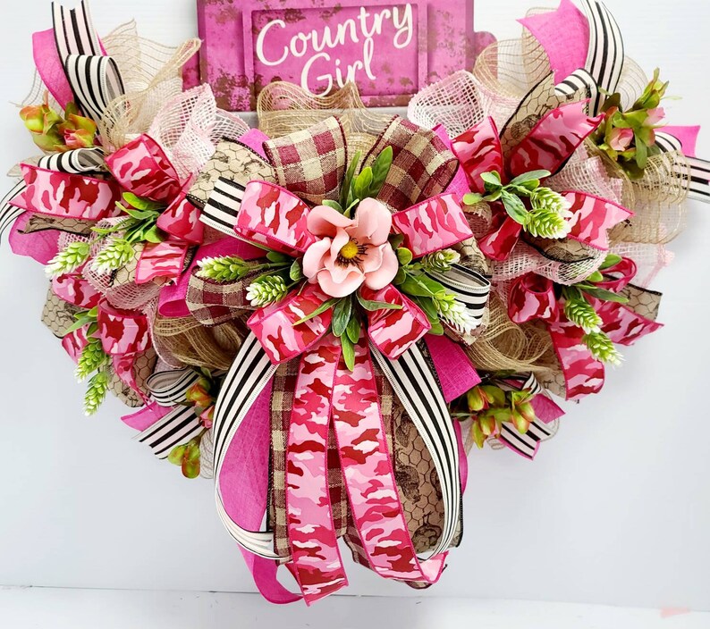 Country Girl rail, country Girl door hanger, farm truck rail, Farmhouse decor, home decor, AC Inspired Wreaths image 6