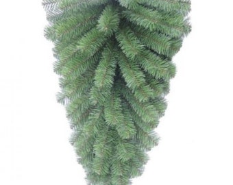 30" Teardrop Swag, Evergreen Swag with 95 tips, valley Pine, Christmas Pine Wreath, Home Decor, Artificial Pine Swag, Faux Pine Swag