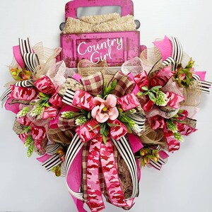 Country Girl rail, country Girl door hanger, farm truck rail, Farmhouse decor, home decor, AC Inspired Wreaths image 4