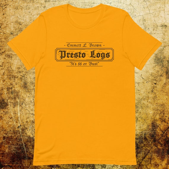 Graphic Tee Emmet Brown 'presto Logs' custom - Etsy