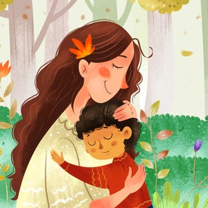 Illustration fantaisiste personnalisée de livre d'images pour enfants et enfants