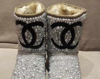 ugg boots with pearls