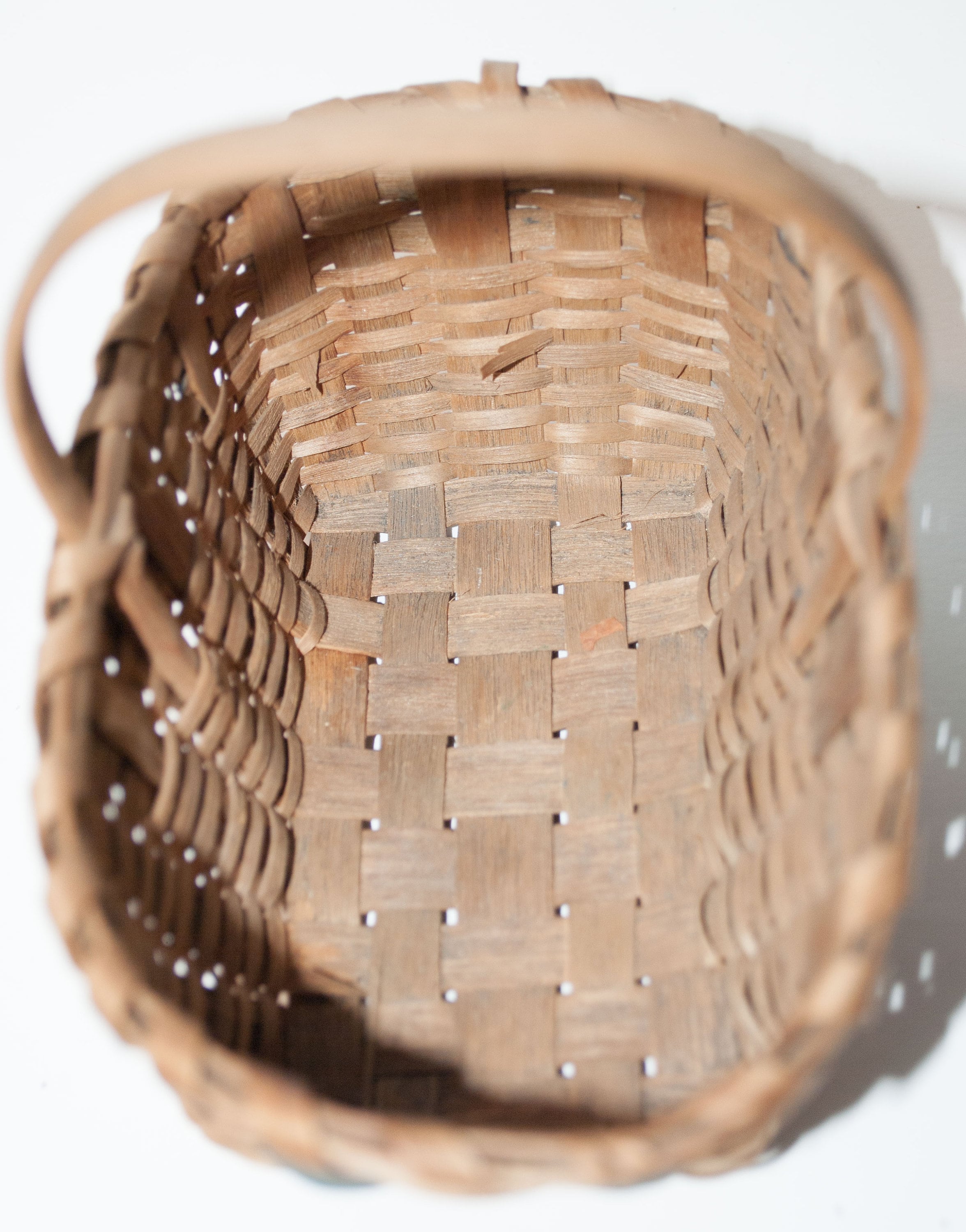 Antique Miniature Bentwood Handle Woven Splint Basket - Etsy