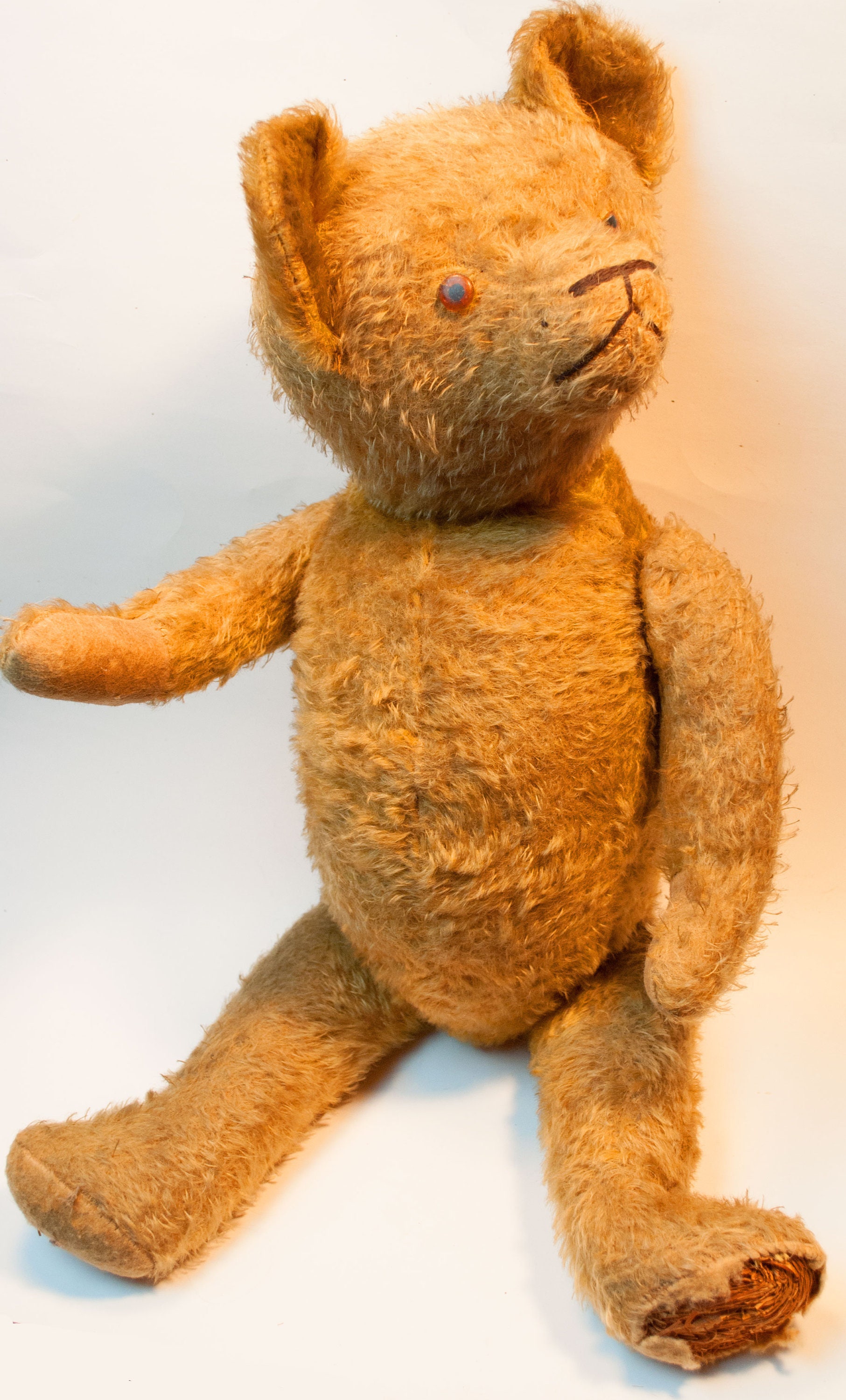 Bears Toys Vintage Antique 1910's jointed limbs Antique 1920's straw stuffed or wood shavings