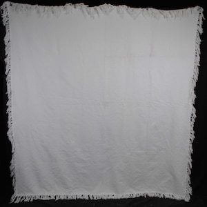 Early 20thC French Marseilles Cotton Bedspread Coverlet