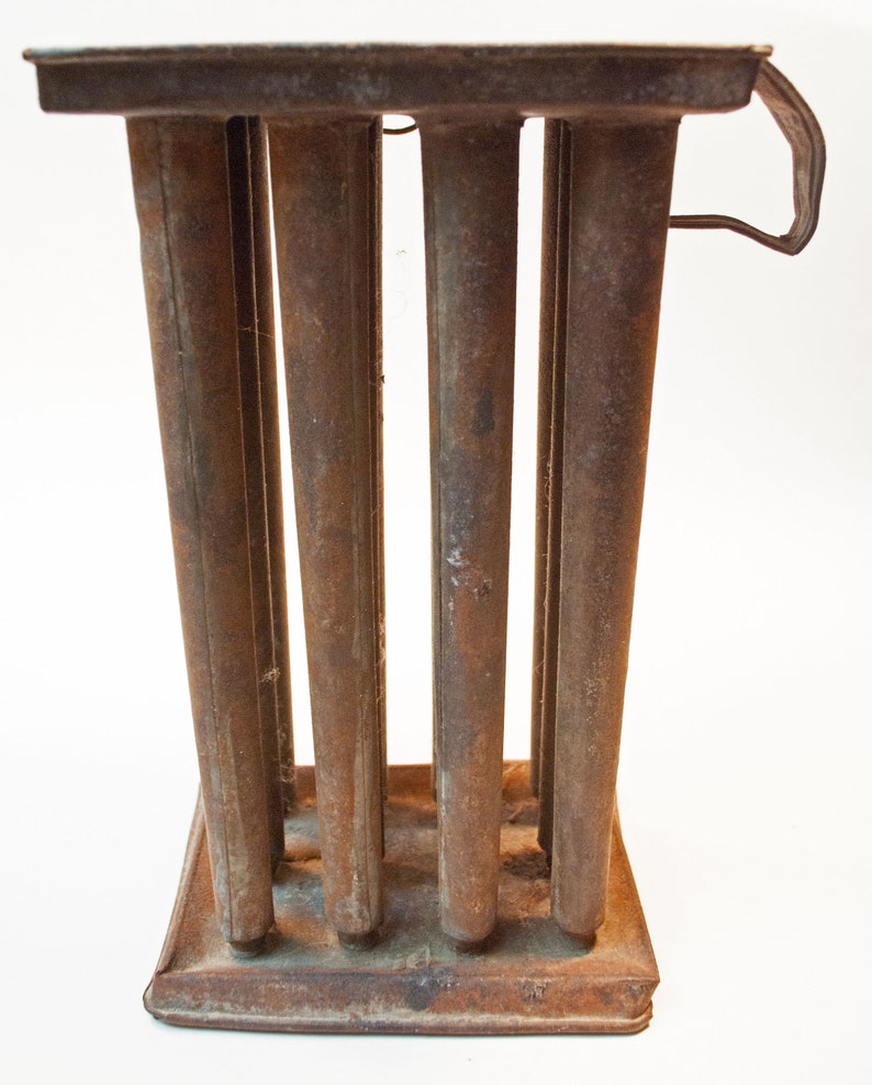Antique Tin Candle Mold 12 Hole Tin Taper Candle Making Form Rustic Rusty Farmhouse Decor Etsy