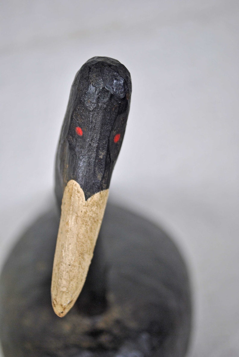 Antique Decoy Root Head Coot , Folk Art Woodcarving Etsy