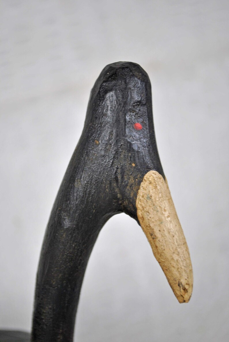 Antique Decoy Root Head Coot , Folk Art Woodcarving Etsy