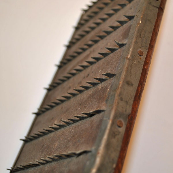 Antique Wool Comb Carder, Wooden Primitive Carder Tool for Processing Wool, Farmhouse - Home decor - Rustic Decor