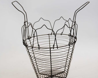 Early 20th Century Wire Egg Gathering Basket