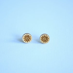 Snowflake Stud Earrings