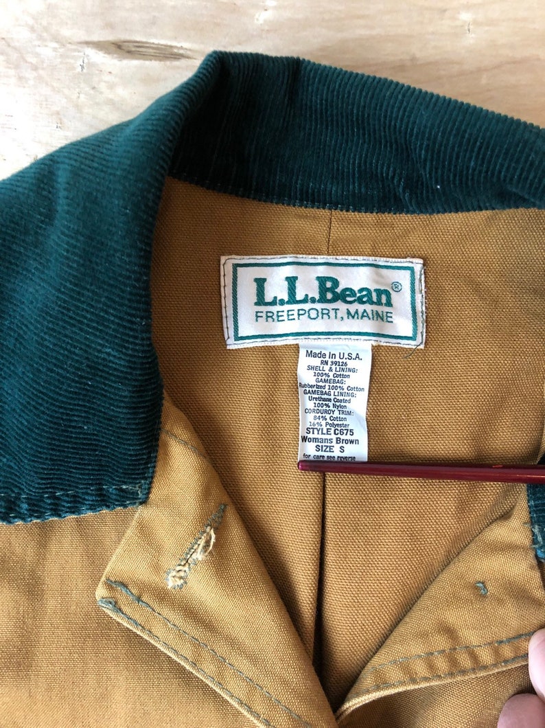 Vintage LL Bean Women's Field Jacket size S Made in Etsy