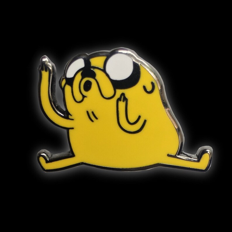 Middle Finger Up Jake Enamel Pin